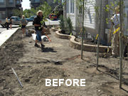 Before & After - Avro Landscaping Ltd. Airdrie Alberta Canada